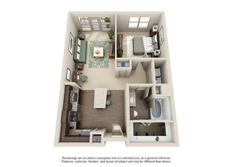 Floorplan_A3 at The Atlantic Highland Park, Texas